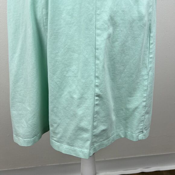 Every Body Every Wear Dress Women Small Green Ringer Stretch Short Sleeve Cotton - Picture 13 of 14